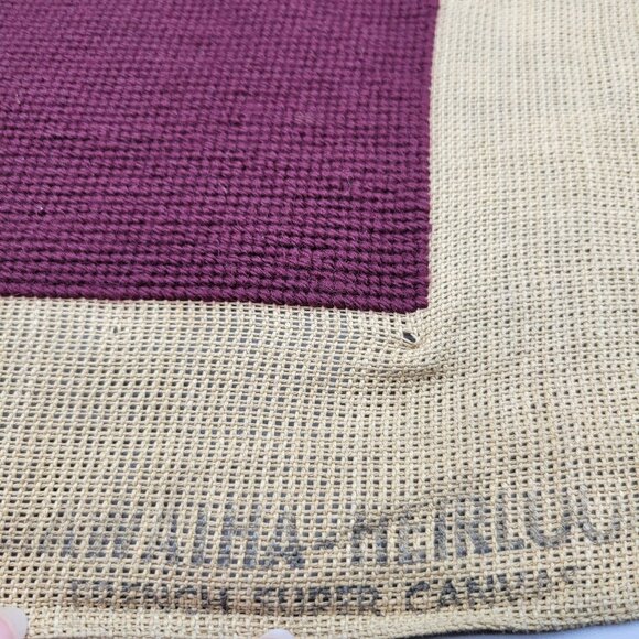 Hiawatha Heirloom French Floral Needlepoint Pillow or Chair Cover Flowers Design - Picture 3 of 5